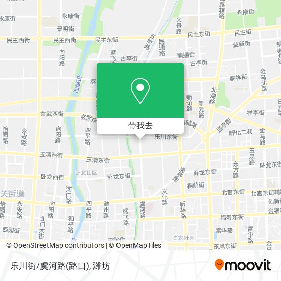 乐川街/虞河路(路口)地图