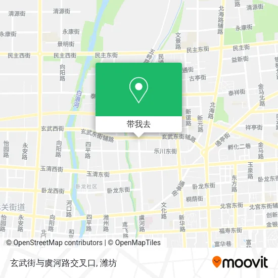 玄武街与虞河路交叉口地图