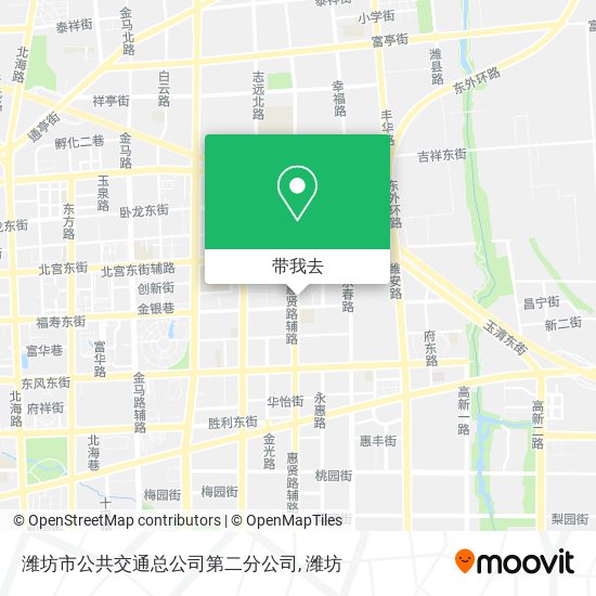 潍坊市公共交通总公司第二分公司地图