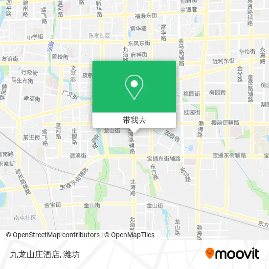 九龙山庄酒店地图