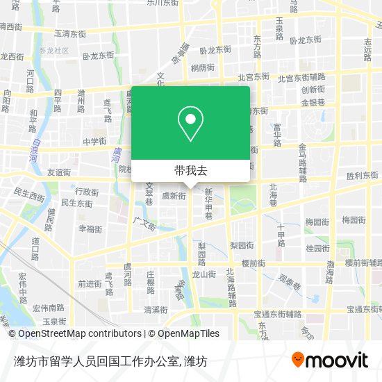潍坊市留学人员回国工作办公室地图
