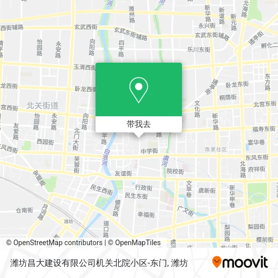 潍坊昌大建设有限公司机关北院小区-东门地图