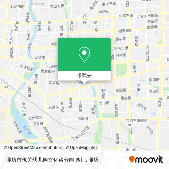 潍坊市机关幼儿园文化路分园-西门地图