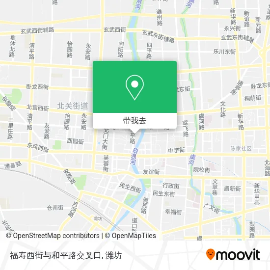 福寿西街与和平路交叉口地图