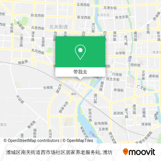 潍城区南关街道西市场社区居家养老服务站地图