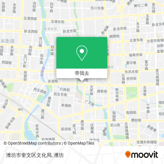 潍坊市奎文区文化局地图
