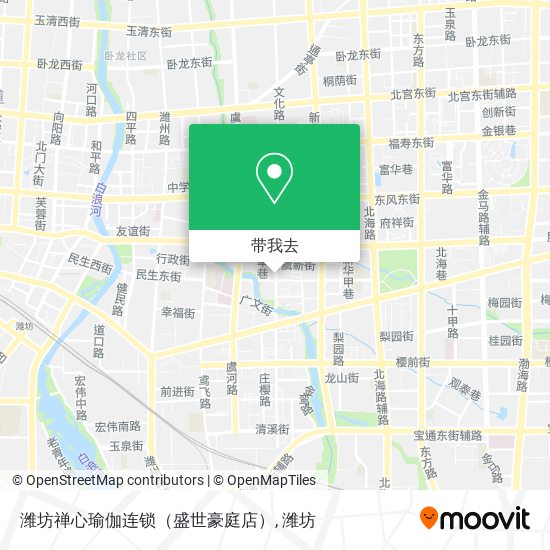 潍坊禅心瑜伽连锁（盛世豪庭店）地图