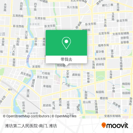 潍坊第二人民医院-南门地图
