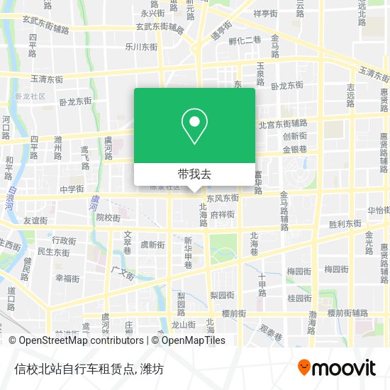 信校北站自行车租赁点地图