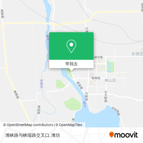 潍峡路与峡瑞路交叉口地图