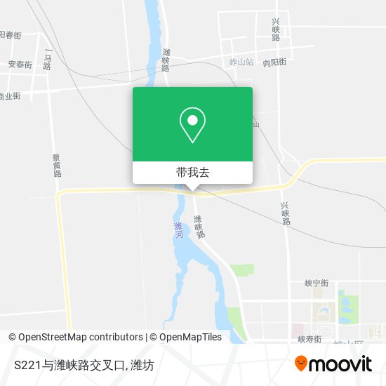S221与潍峡路交叉口地图