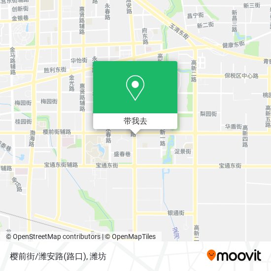 樱前街/潍安路(路口)地图