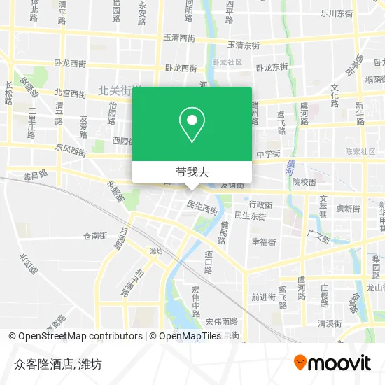 众客隆酒店地图