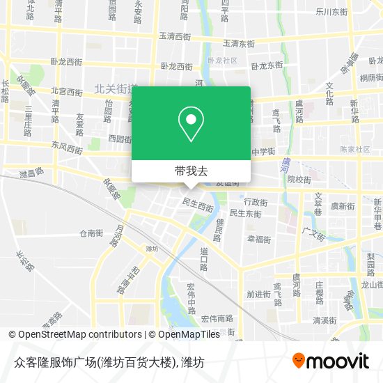 众客隆服饰广场(潍坊百货大楼)地图