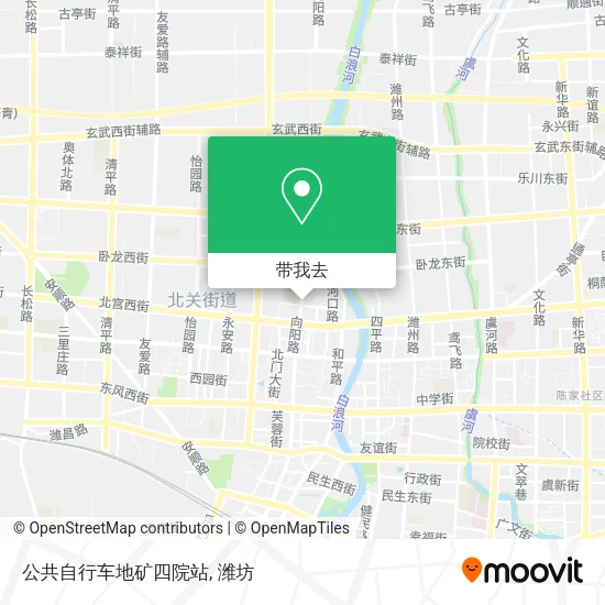 公共自行车地矿四院站地图