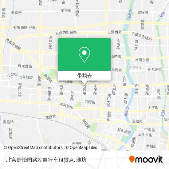 北宫街怡园路站自行车租赁点地图