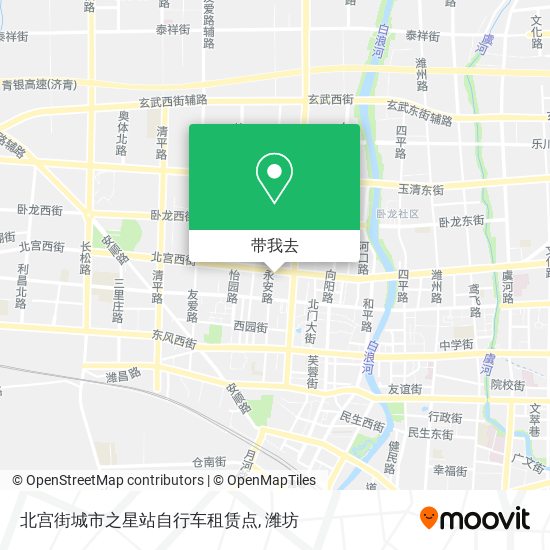 北宫街城市之星站自行车租赁点地图