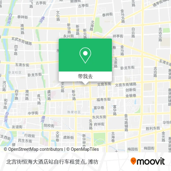 北宫街恒海大酒店站自行车租赁点地图