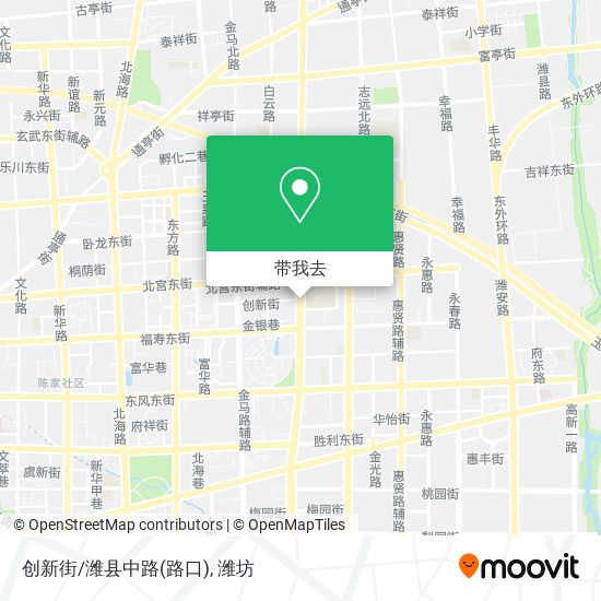 创新街/潍县中路(路口)地图