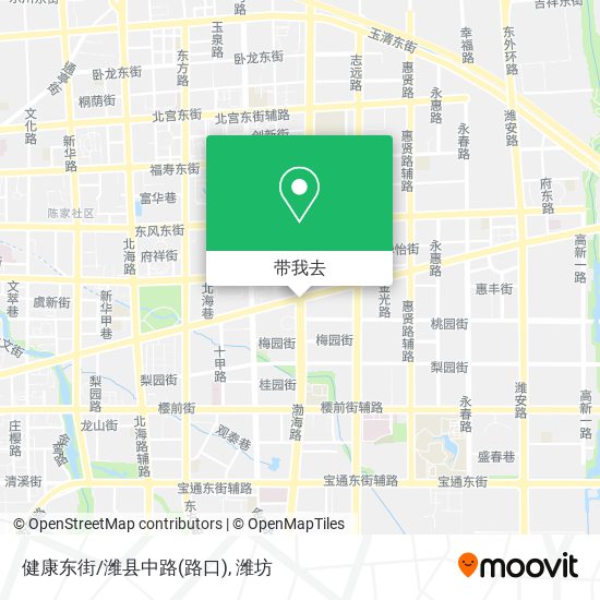 健康东街/潍县中路(路口)地图