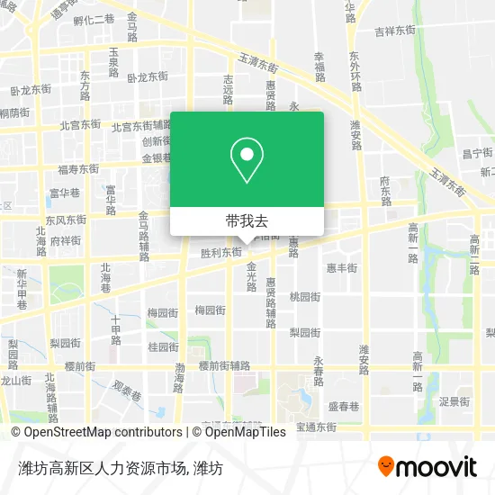 潍坊高新区人力资源市场地图