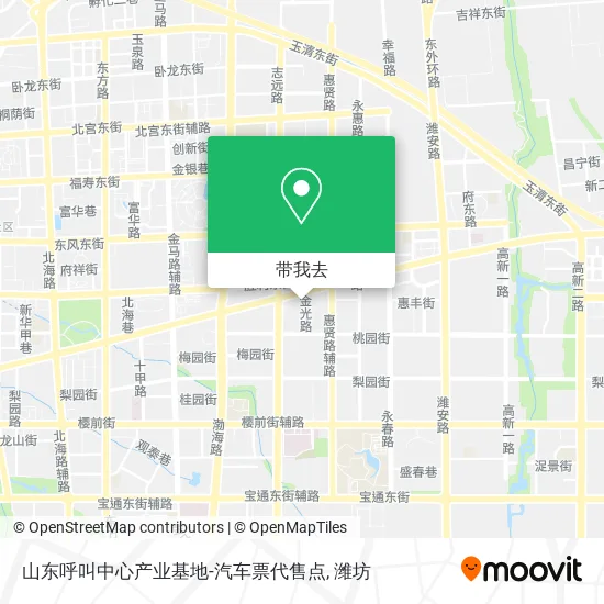 山东呼叫中心产业基地-汽车票代售点地图