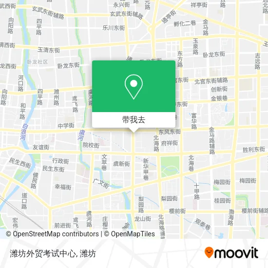 潍坊外贸考试中心地图