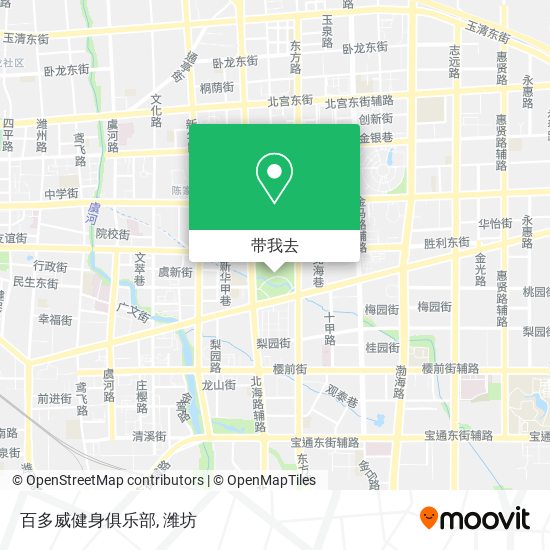 百多威健身俱乐部地图