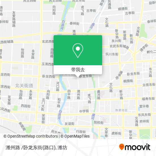 潍州路 /卧龙东街(路口)地图