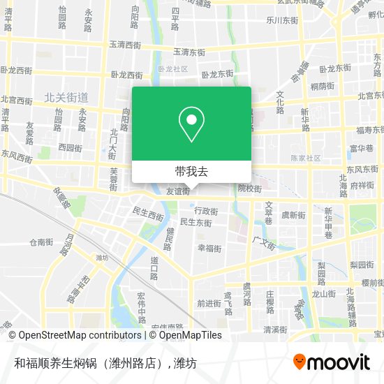 和福顺养生焖锅（潍州路店）地图