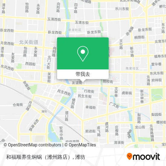和福顺养生焖锅（潍州路店）地图