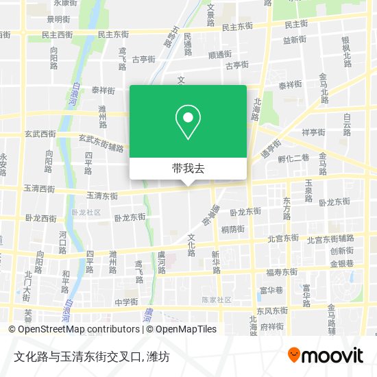 文化路与玉清东街交叉口地图