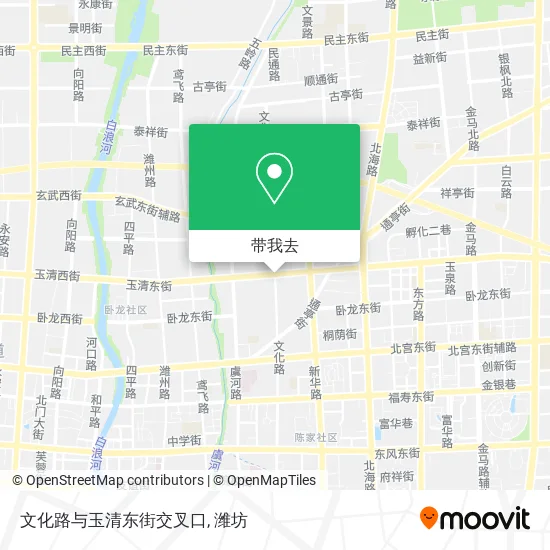 文化路与玉清东街交叉口地图