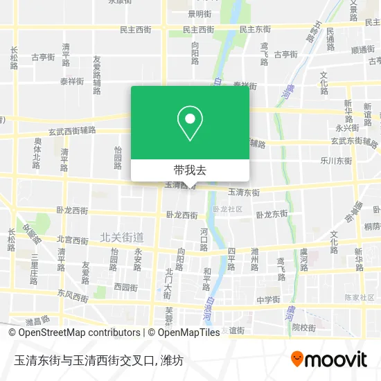 玉清东街与玉清西街交叉口地图