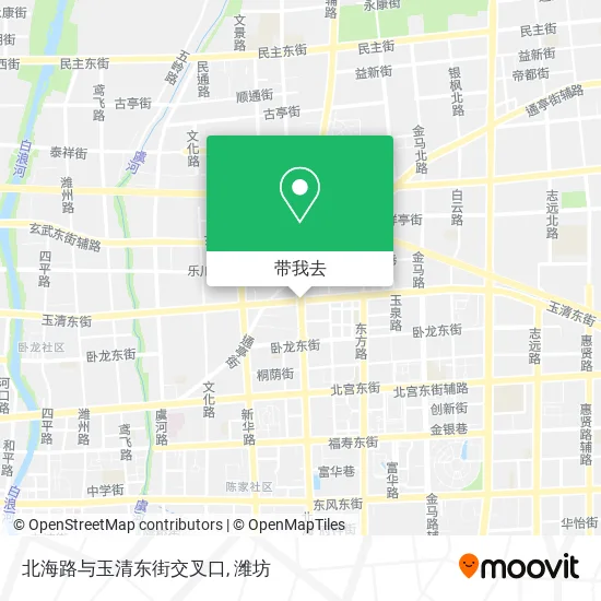 北海路与玉清东街交叉口地图