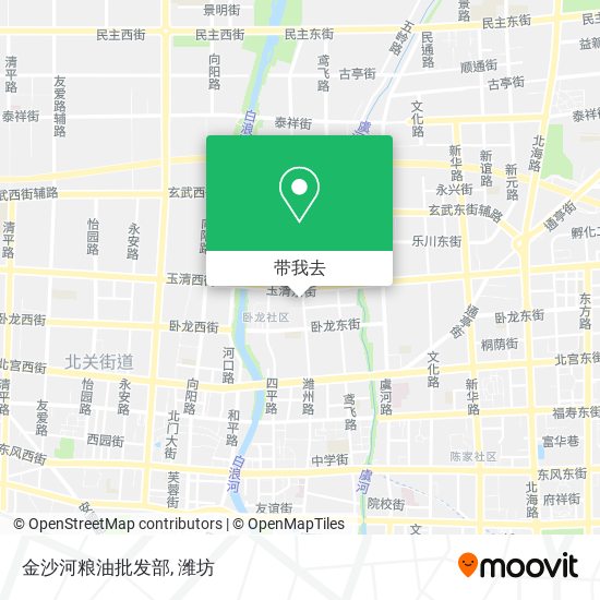 金沙河粮油批发部地图