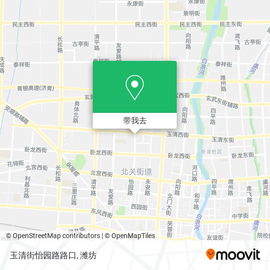 玉清街怡园路路口地图