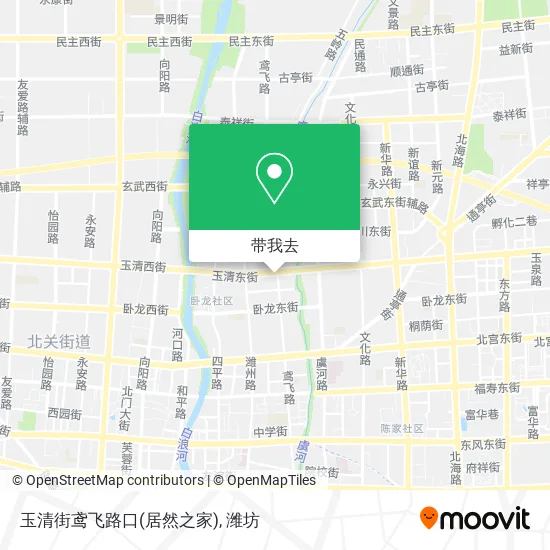 玉清街鸢飞路口(居然之家)地图