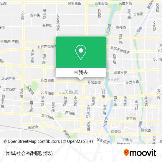 潍城社会福利院地图