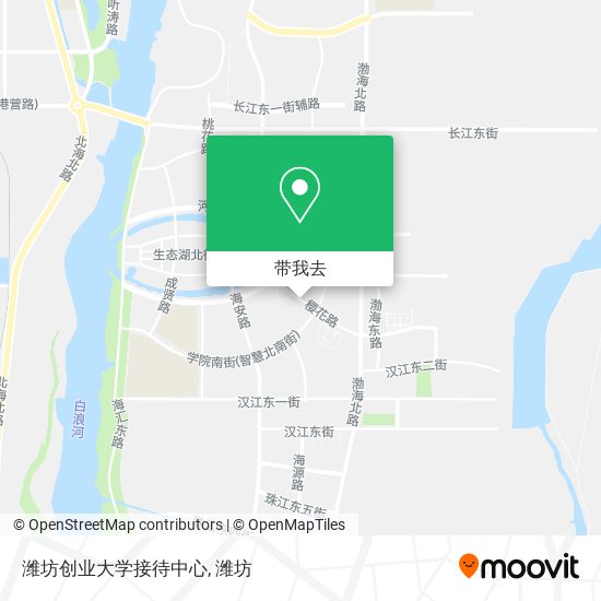 潍坊创业大学接待中心地图