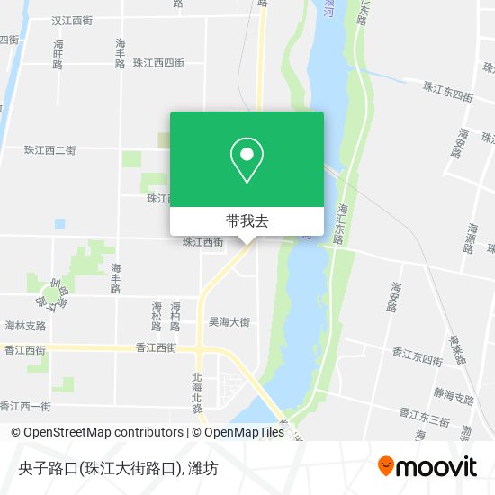 央子路口(珠江大街路口)地图
