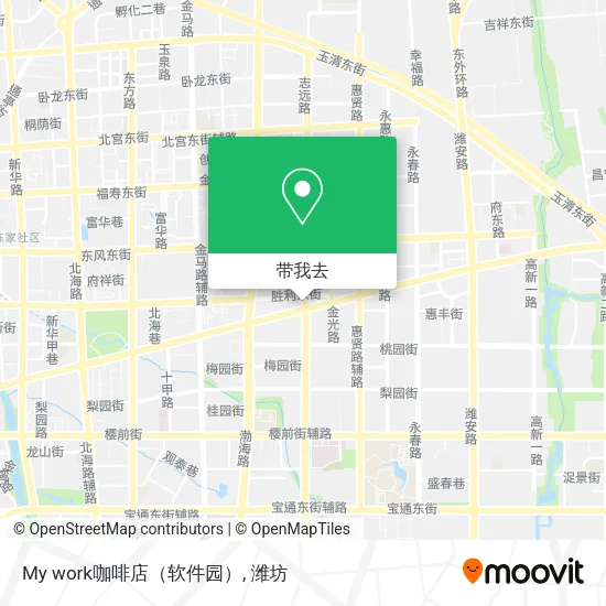 My work咖啡店（软件园）地图