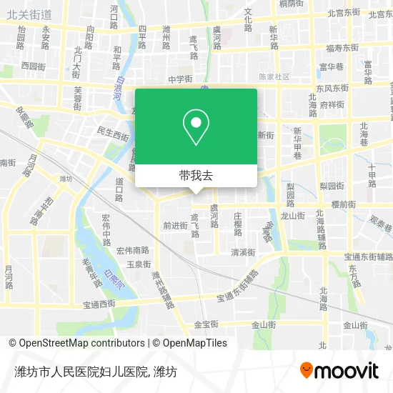 潍坊市人民医院妇儿医院地图