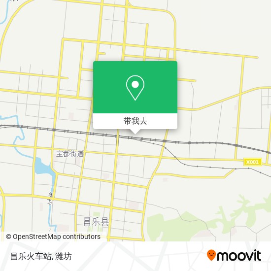 昌乐火车站地图