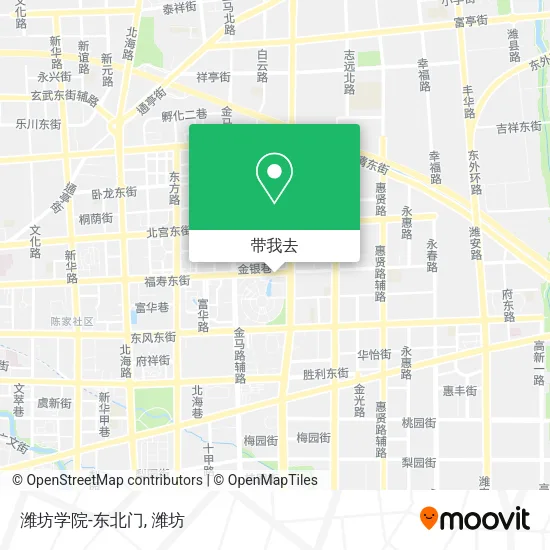 潍坊学院-东北门地图