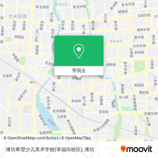 潍坊希望少儿美术学校(幸福街校区)地图