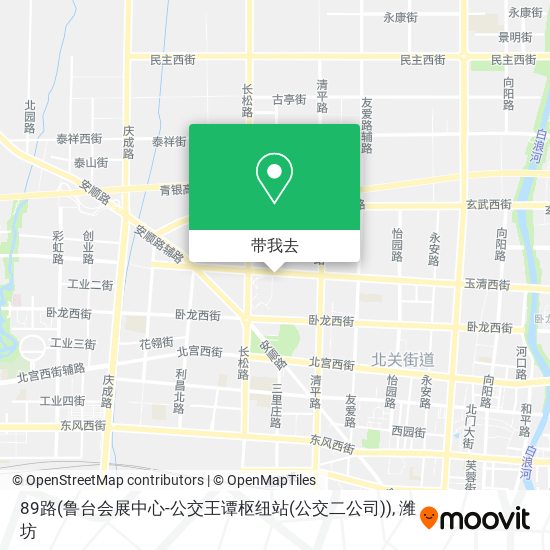89路(鲁台会展中心-公交王谭枢纽站(公交二公司))地图