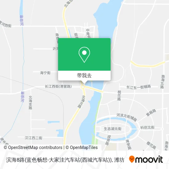 滨海8路(蓝色畅想-大家洼汽车站(西城汽车站))地图