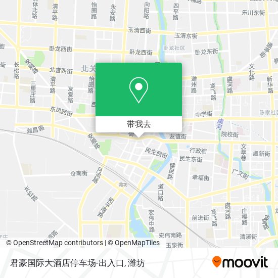 君豪国际大酒店停车场-出入口地图
