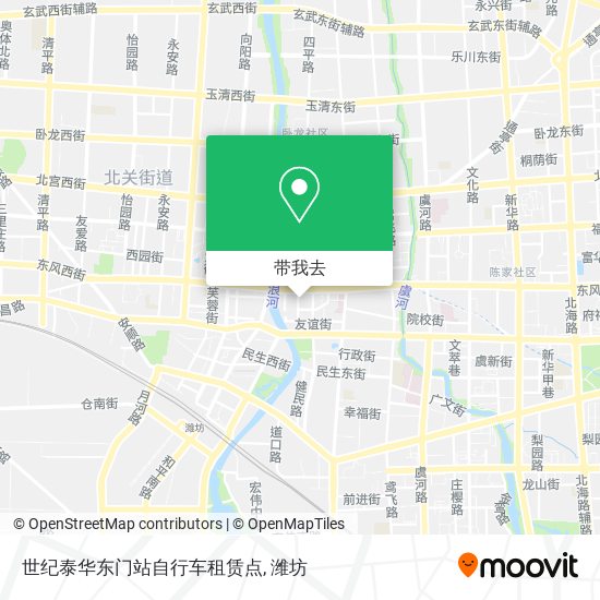 世纪泰华东门站自行车租赁点地图